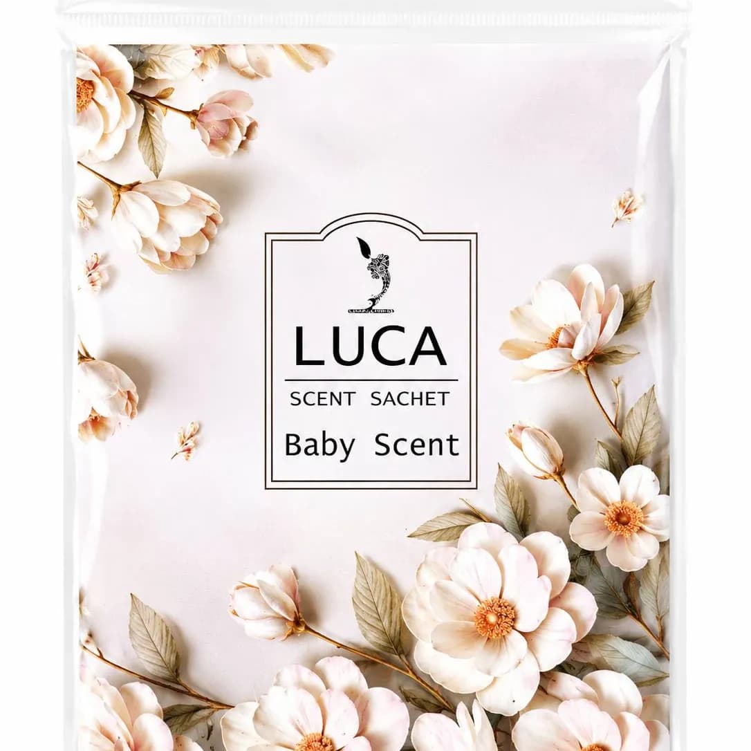 خوشبو کننده کمد لباس لوکا (Luca) - رایحه ملایم و پودری بیبی (Baby Scent)