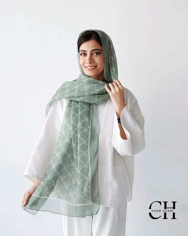 شال حریر طرحدار کد sh2