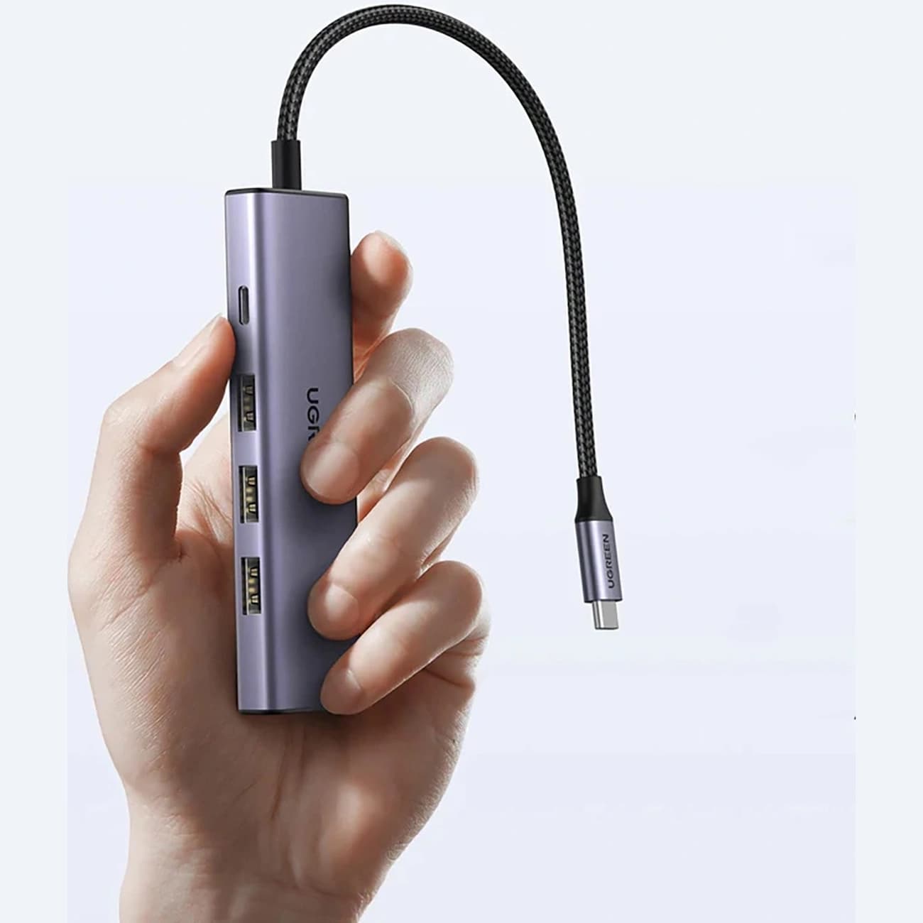هاب تایپ سی یوگرین UGREEN مدل CM511-15596‎ با 5 پورت — تصویر ۴