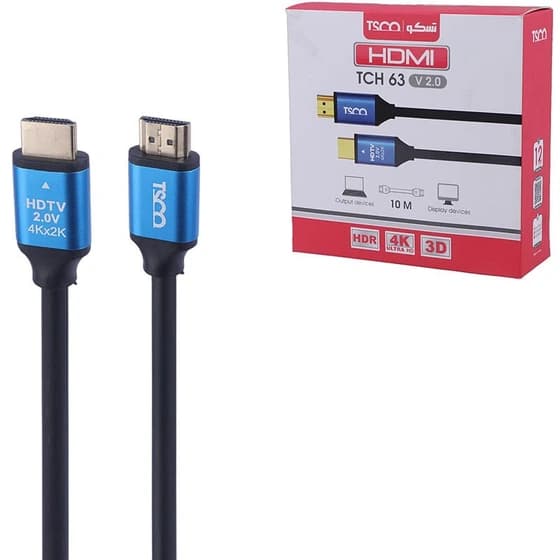 کابل HDMI تسکو مدل TCH63 طول ۱۰ متر ۴K