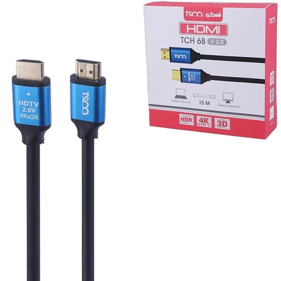 کابل HDMI تسکو مدل TCH 68 طول ۱۵ متر ۴K