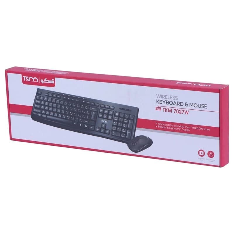 کیبورد و موس بی سیم تسکو TKM 7027W — تصویر ۳
