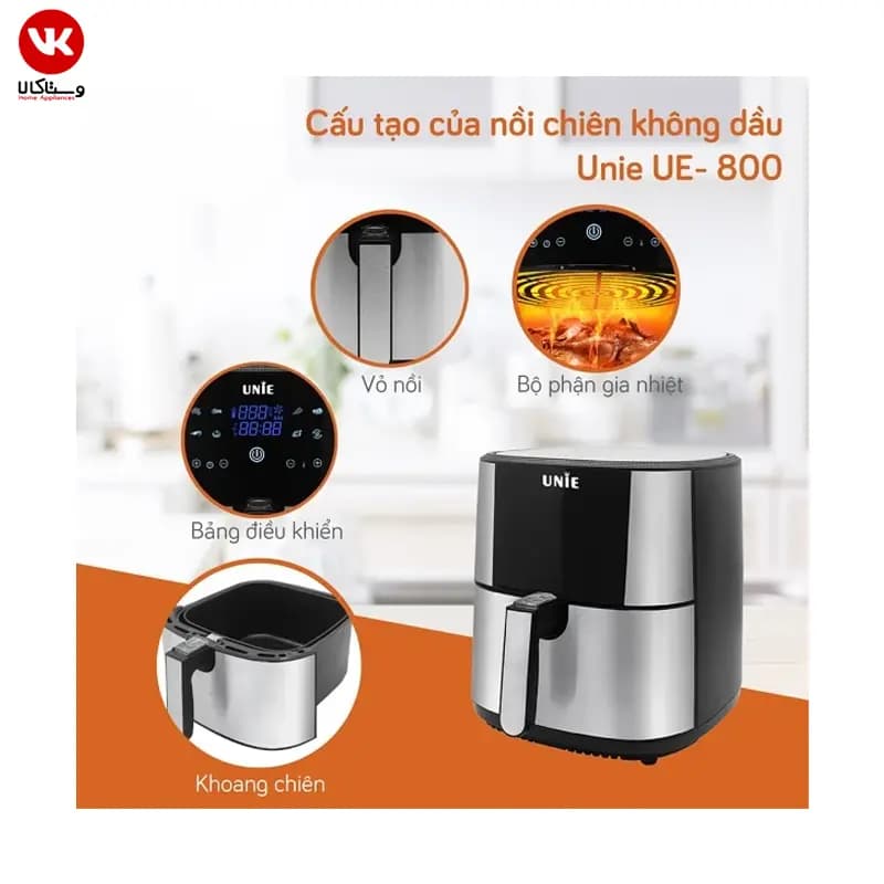 سرخ کن بدون روغن دو المنت یونی مدل UE-800 — تصویر ۵