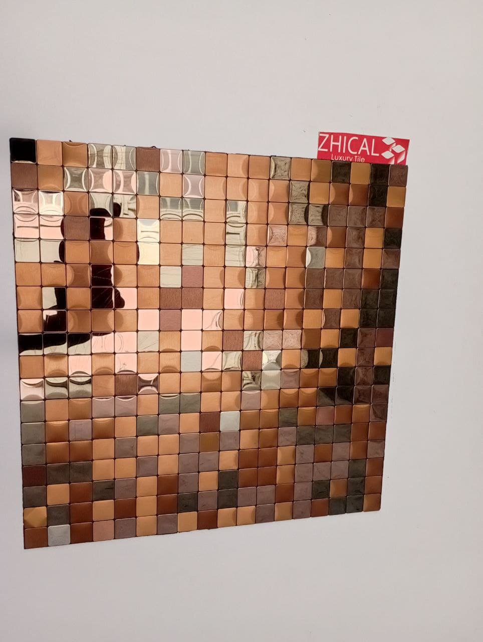 کاشی استیل مسی مات وشامپاینی AJ969 — تصویر ۳