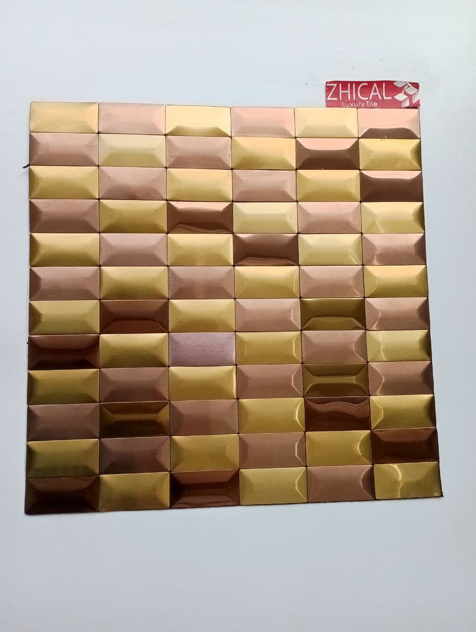 کاشی مابین کابینتی طلایی ومسی خشدار AJ938 — تصویر ۵