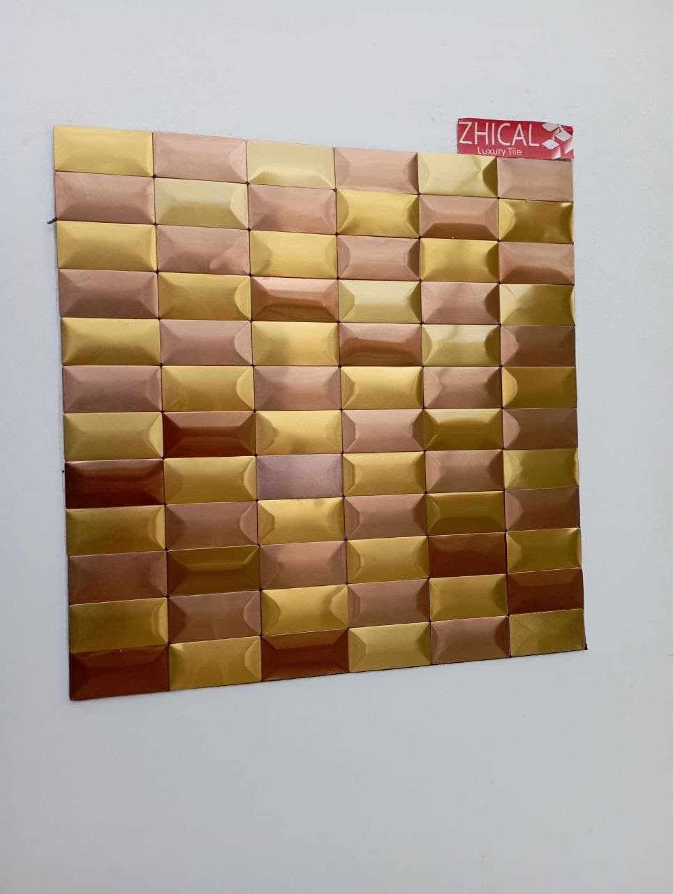 کاشی مابین کابینتی طلایی ومسی خشدار AJ938 — تصویر ۴