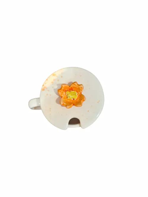 ماگ درب دار طرح گل - دکوتیکو — تصویر ۳