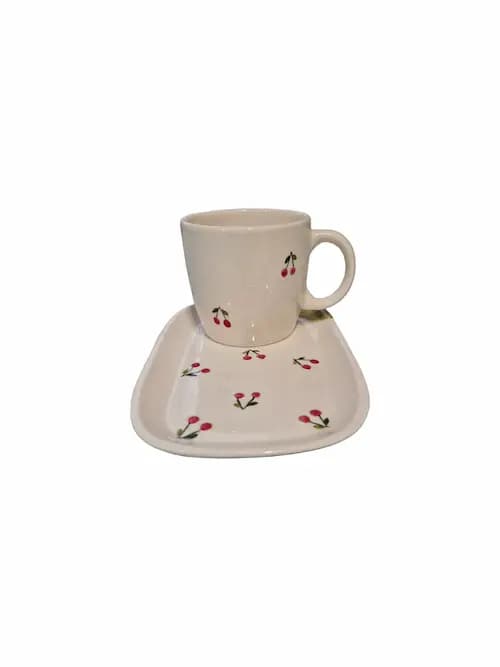 ماگ و زیرماگی طرح گیلاس - دکوتیکو — تصویر ۲