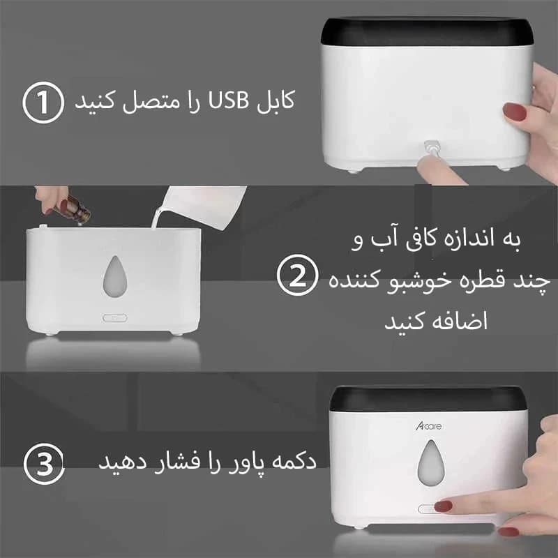 دستگاه بخور طرح آتش - دکوتیکو — تصویر ۴