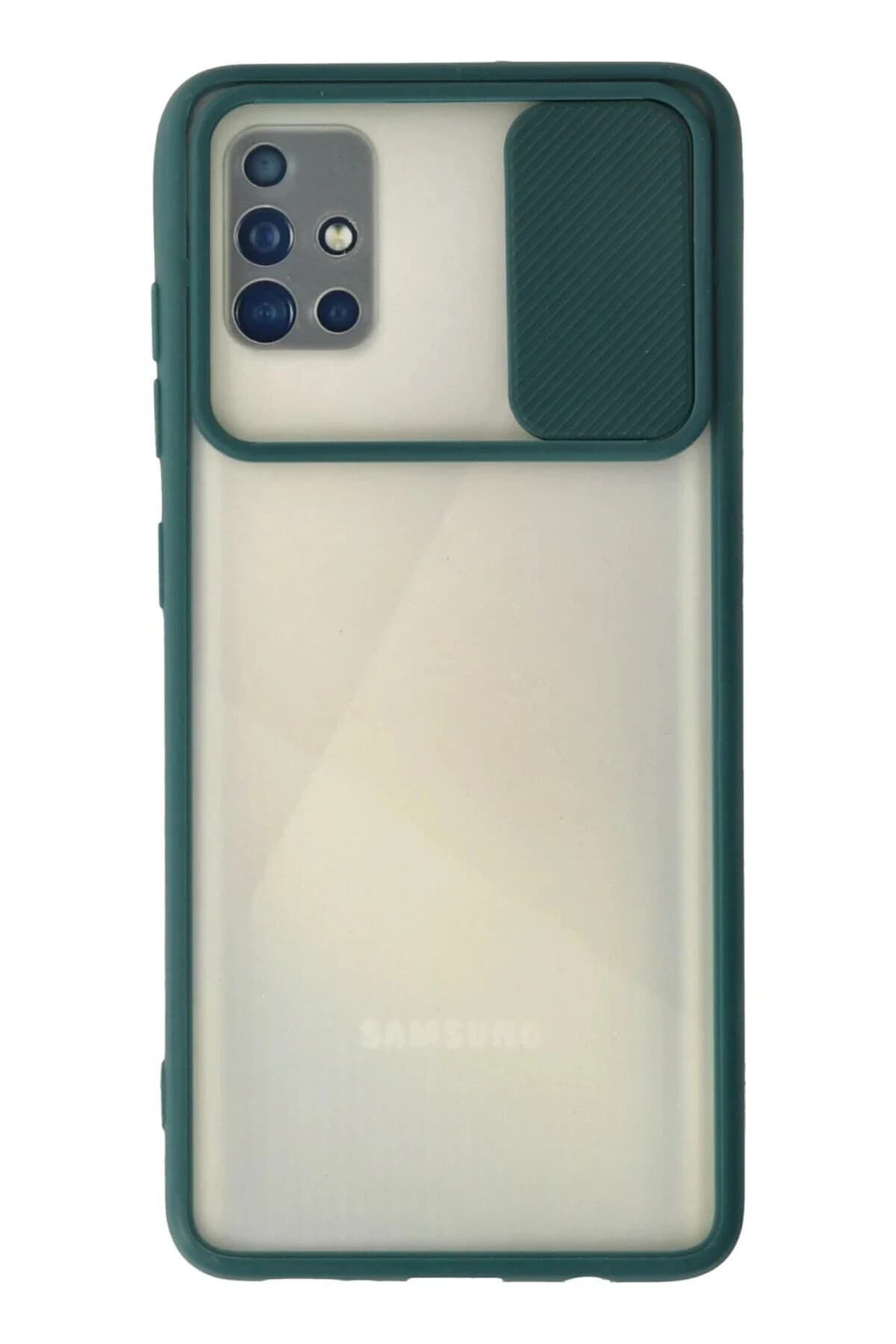 کاور و قاب MSA SAMSUNG GALAXY A71 CASE PALM FROSTED CAMERA SLIDER سبز NewFace