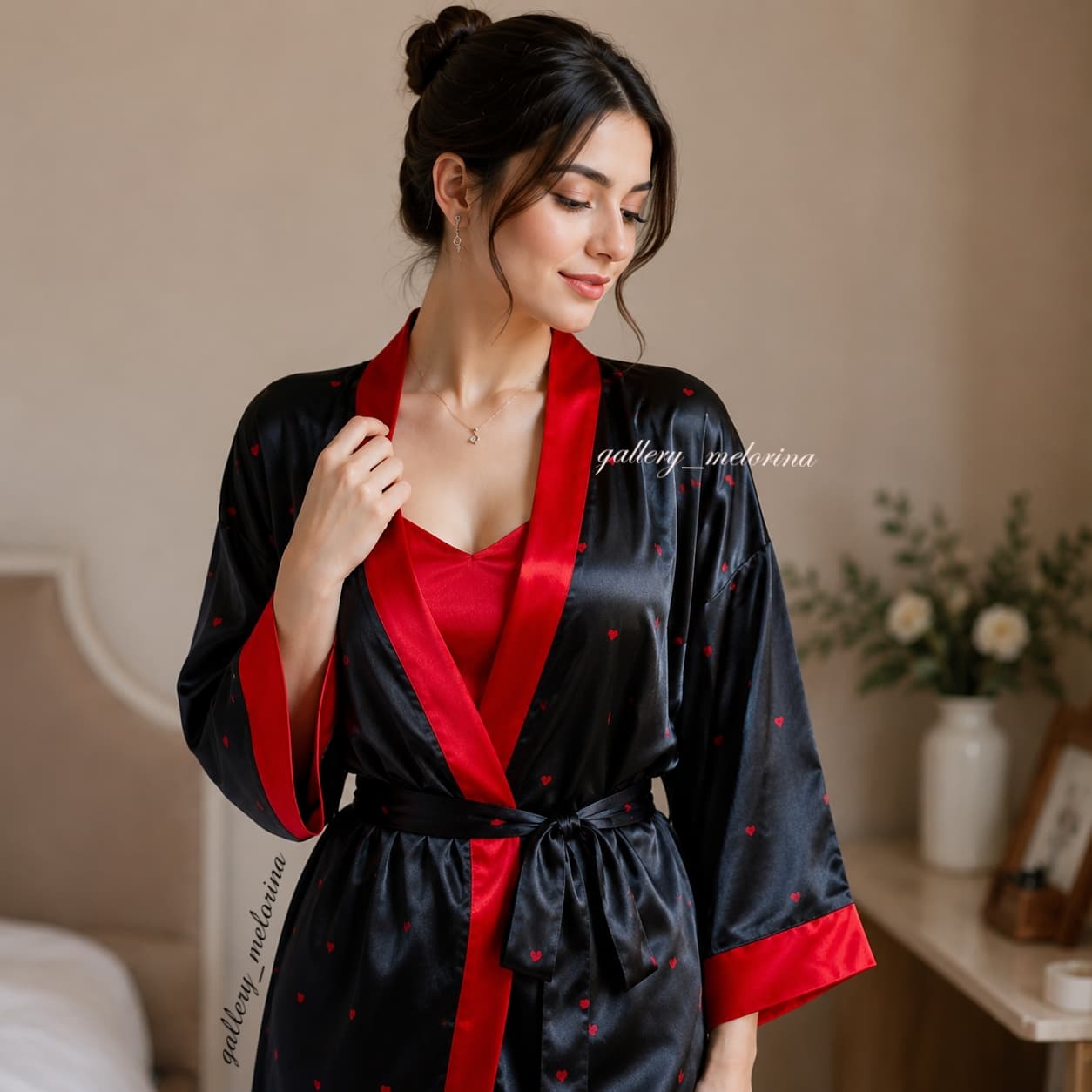 ربدوشامبر ساتن زنانه