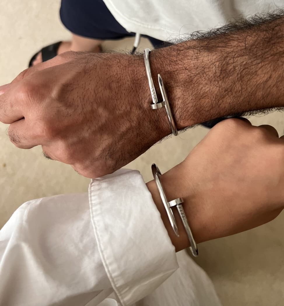 بنگل استیل مدل میخی (316) | گالری کوارتز — تصویر ۳