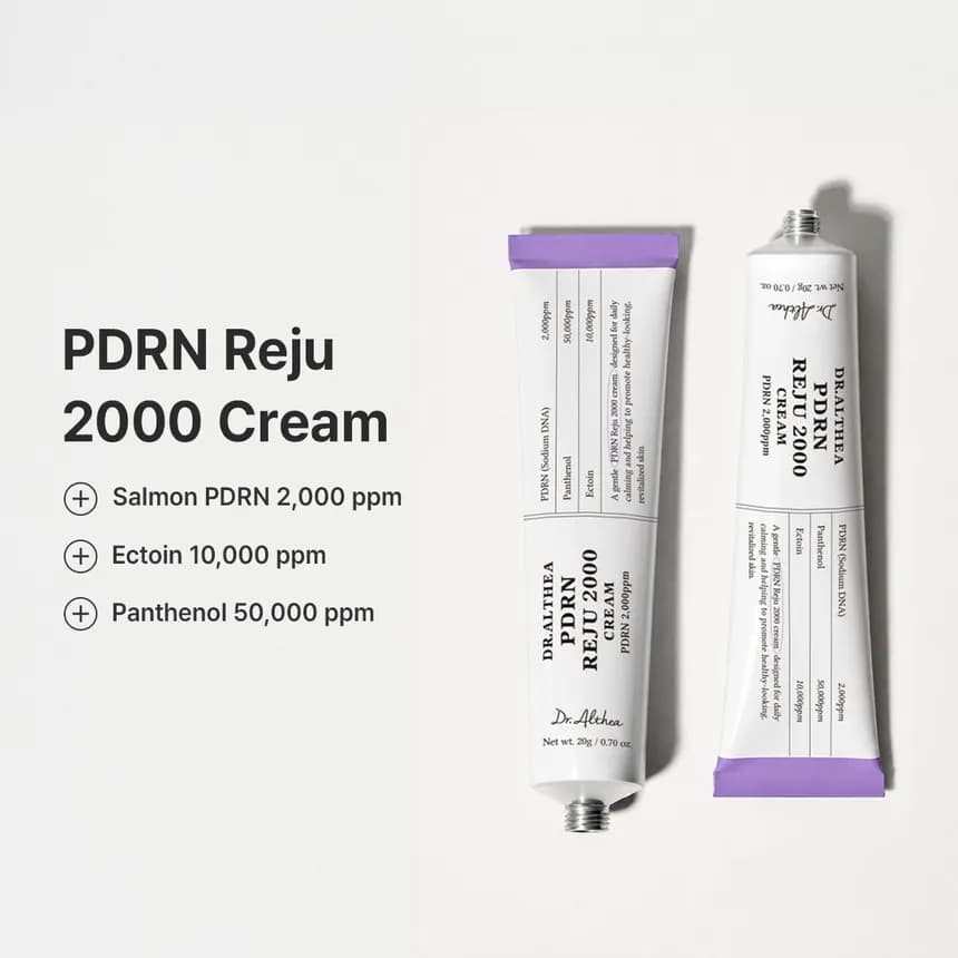 کرم PDRN ترمیم کننده و جوانساز دکتر التیا Dr.Althea PDRN REJU 2000 حجم 20 گرم — تصویر ۲