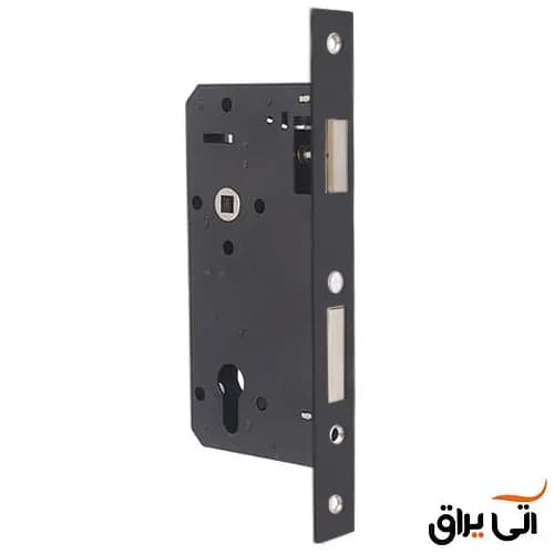 قفل درب سوییچی آکس 8 سانت برند SAFETY رنگ خط کش مشکی