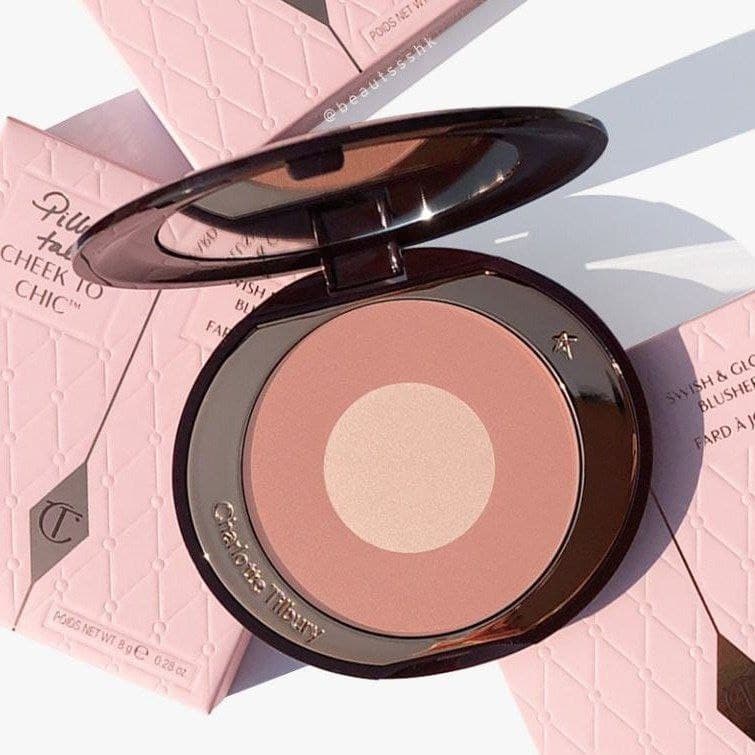 رژگونه شارلوت تیلبری (cheek to chic blush) رنگ پیلوتالک فولسایز خرید امریکا
