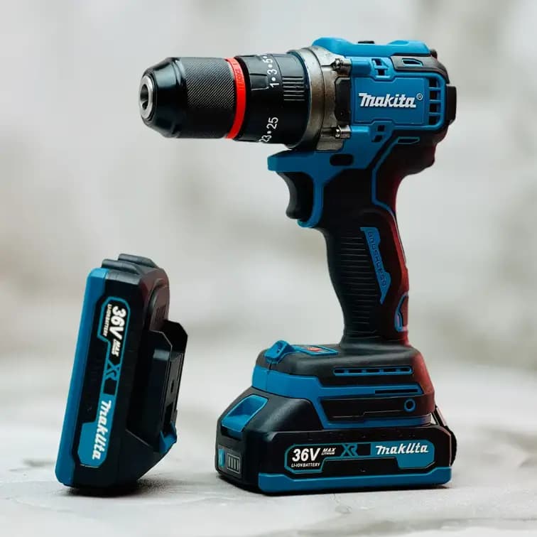 دریل شارژی ماکیتا 36 ولت makita موتر براشلس