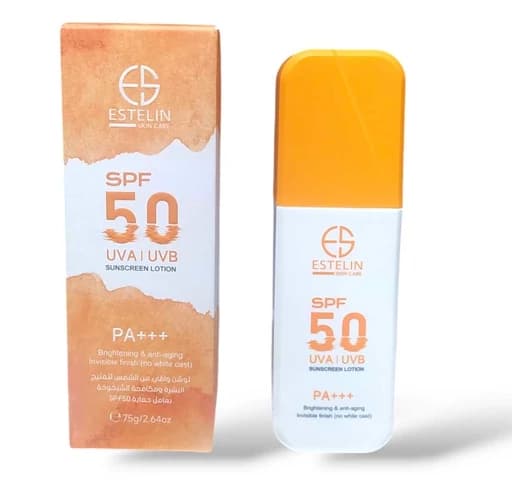 لوسیون ضدآفتاب روشن‌کننده و جوانساز استلین SPF 50 حجم 75 گرمی