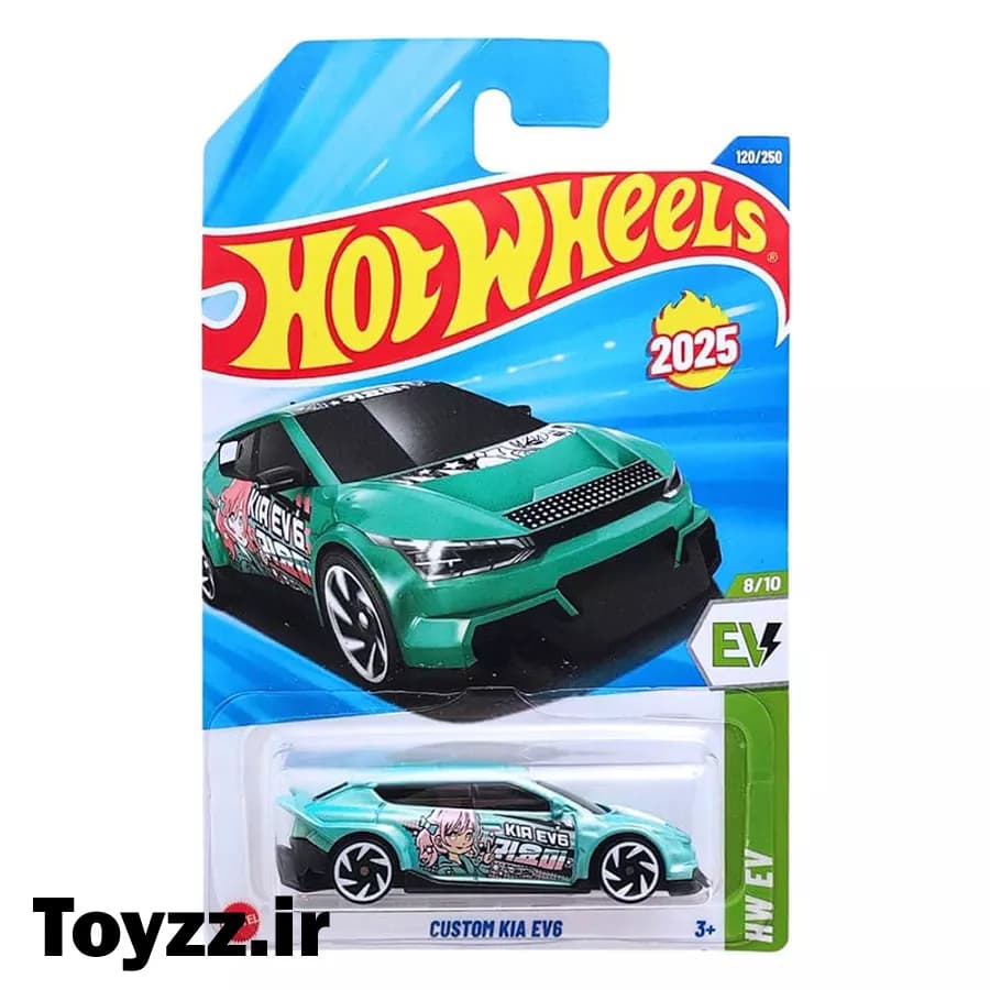 ماکت ماشین هات ویلز مدل CUSTOM KIA EV6 سری HW EV