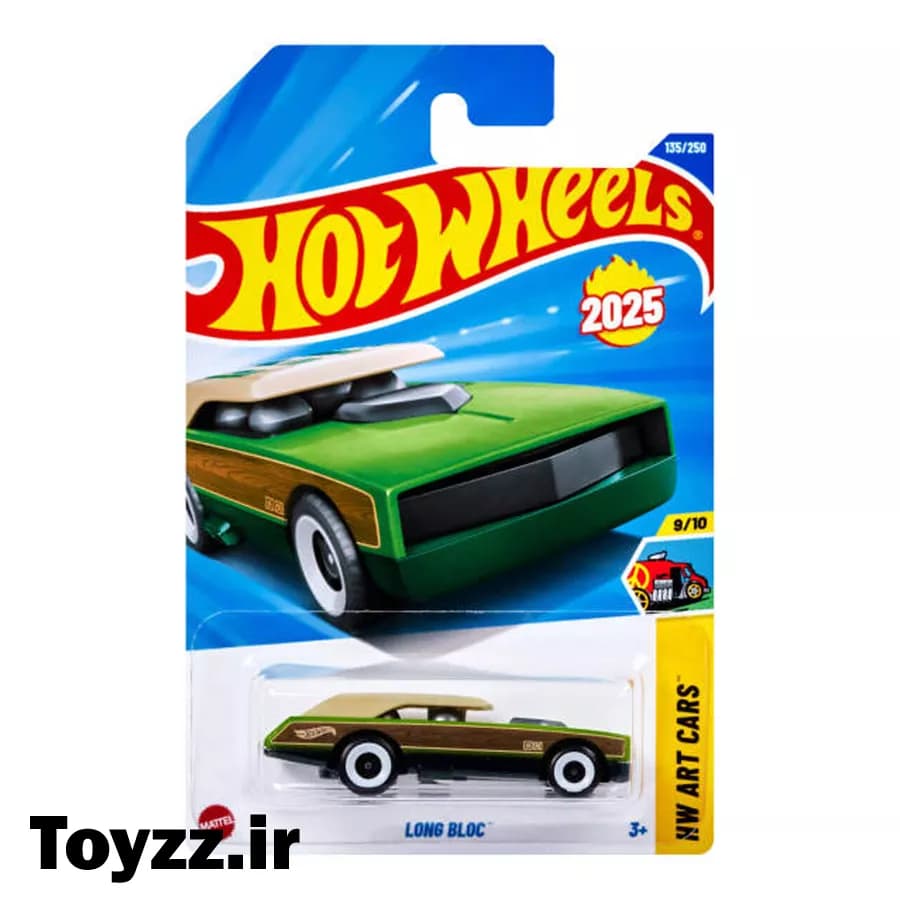 ماکت ماشین هات ویلز مدل LONG BLOC سری HW ART CARS سبز