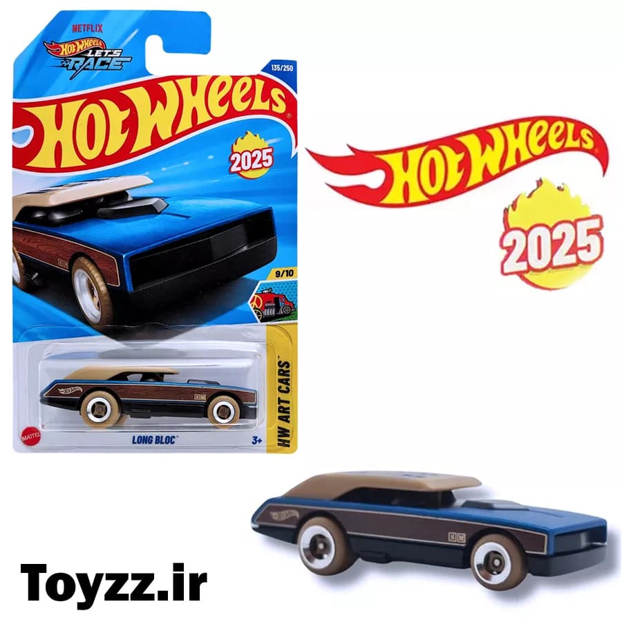 ماکت ماشین هات ویلز مدل LONG BLOC سری HW ART CARS — تصویر ۲