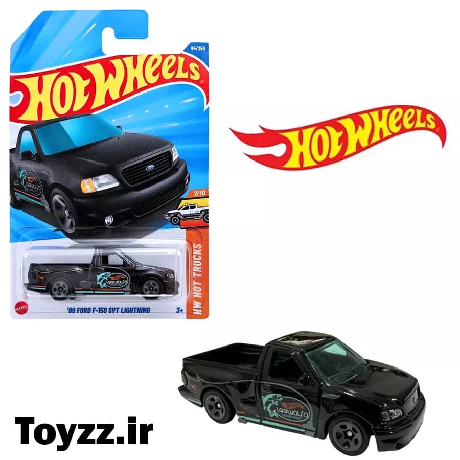 ماکت ماشین هات ویلز مدل 99 FORD F 150 SVT LIGHTNING سری HW HOT TRUCKS — تصویر ۲