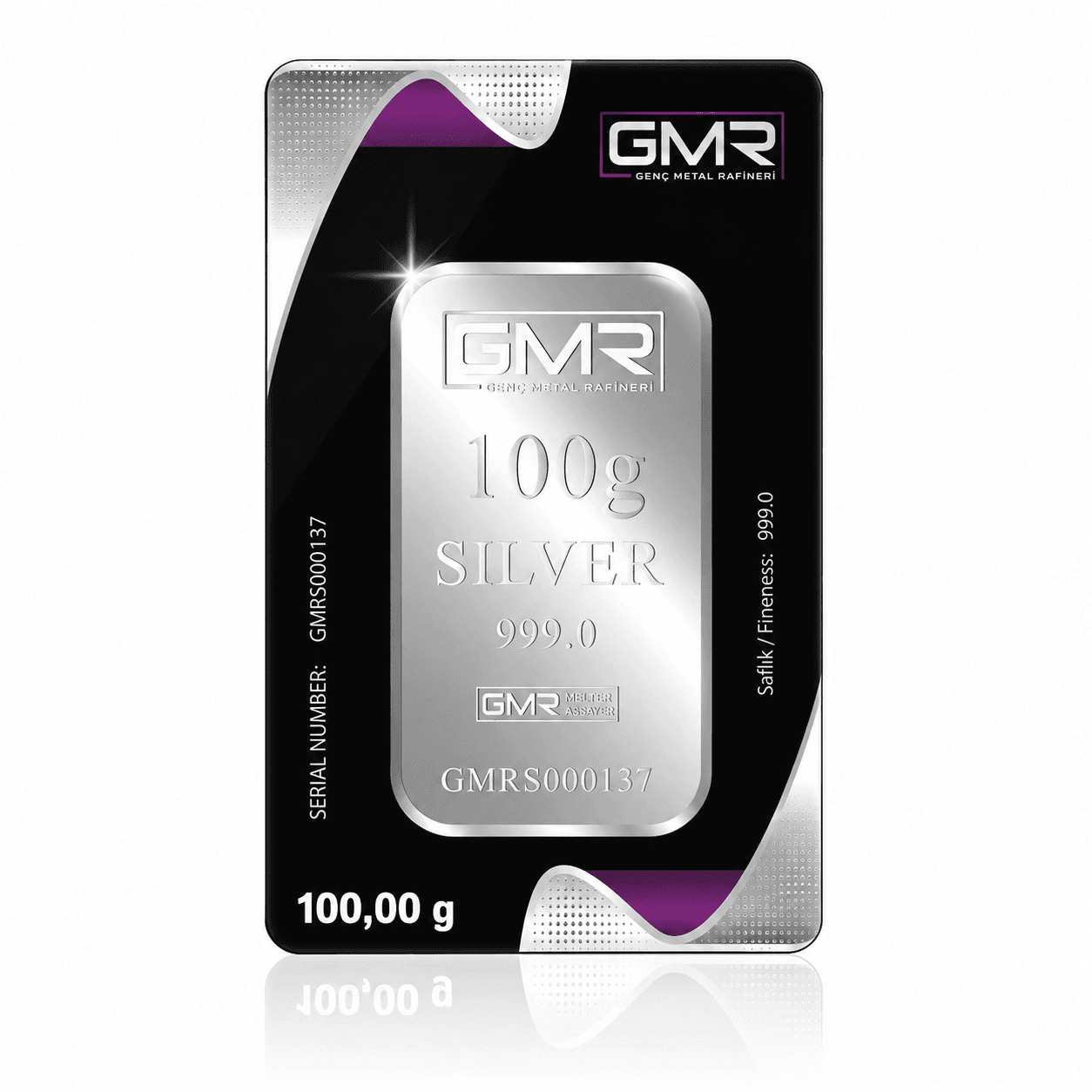 شمش نقره GMR ترکیه 100 گرم