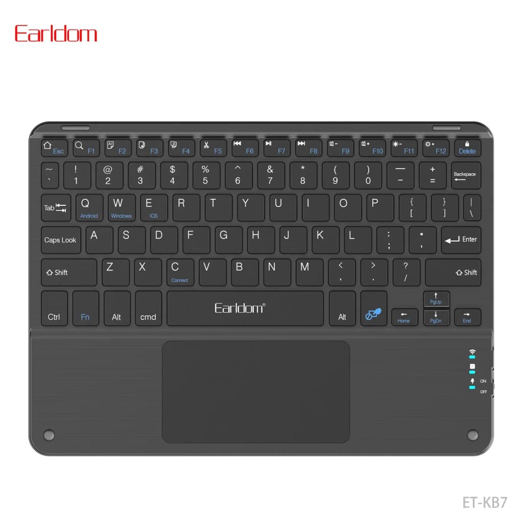 مشخصات ، و خرید کیبورد بی سیم ارلدام مدل ET-KB7 دارای تاچ پد