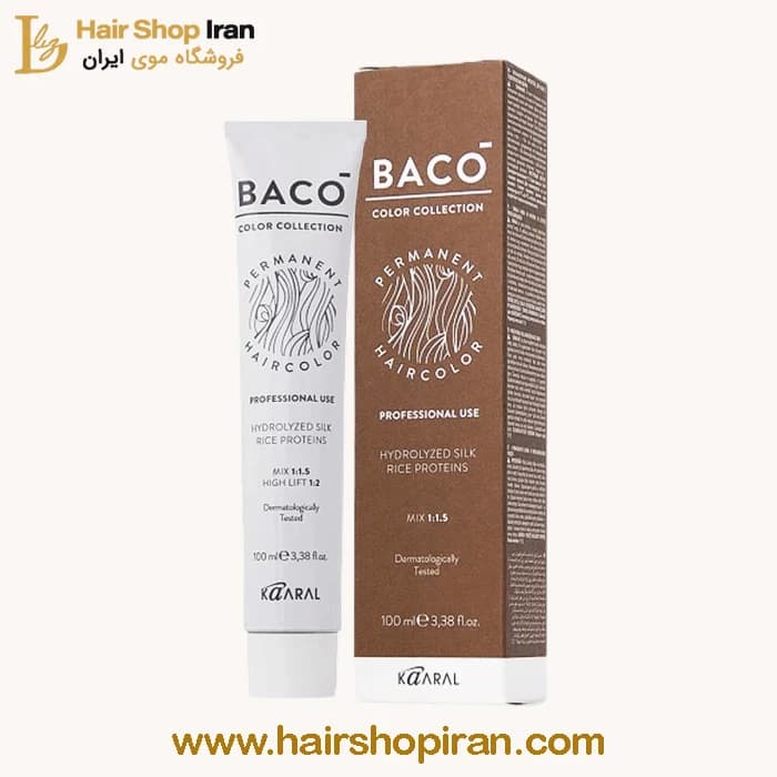 رنگ مو کارال باکو کد رنگ 8.25 کد light blonde violet mahogany حجم 100 میل BACO - بهترین قیمت 4 مهر 1405