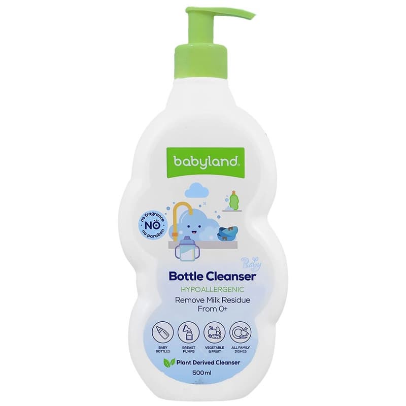 مایع شوینده شیشه‌شیر و ظروف کودک بی‌بی‌لند(۵۰۰میلی‌گرم)