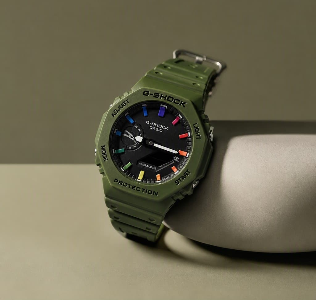 ساعت کاسیو G-SHOCK سبز ارتشی مدل ۲۰۲۵ کیفیت مستر