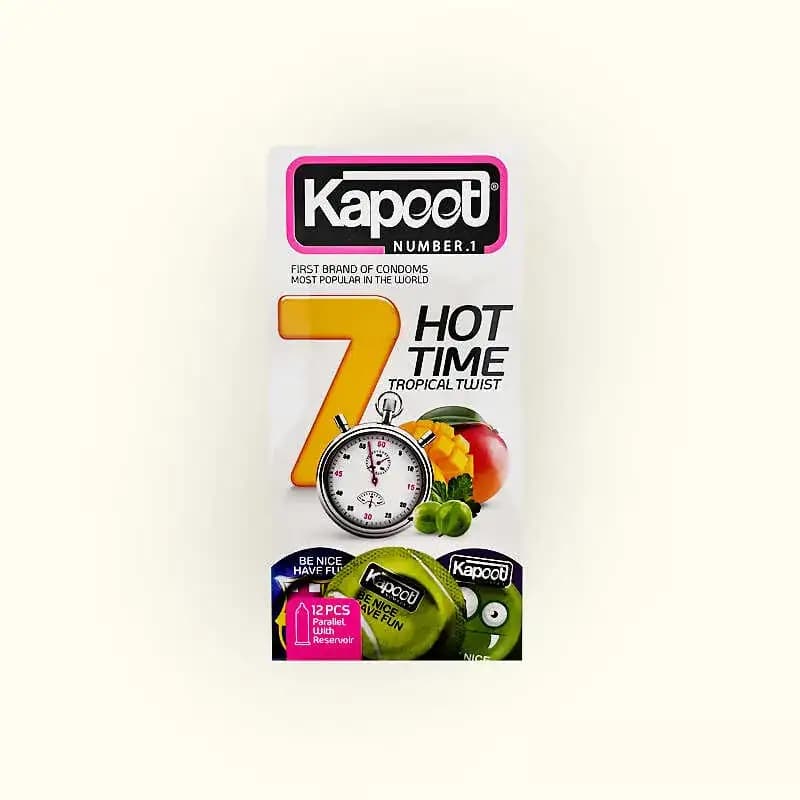 کاندوم کاپوت 7 میوه گرم مدل Hot 7 Time - هیناکالا