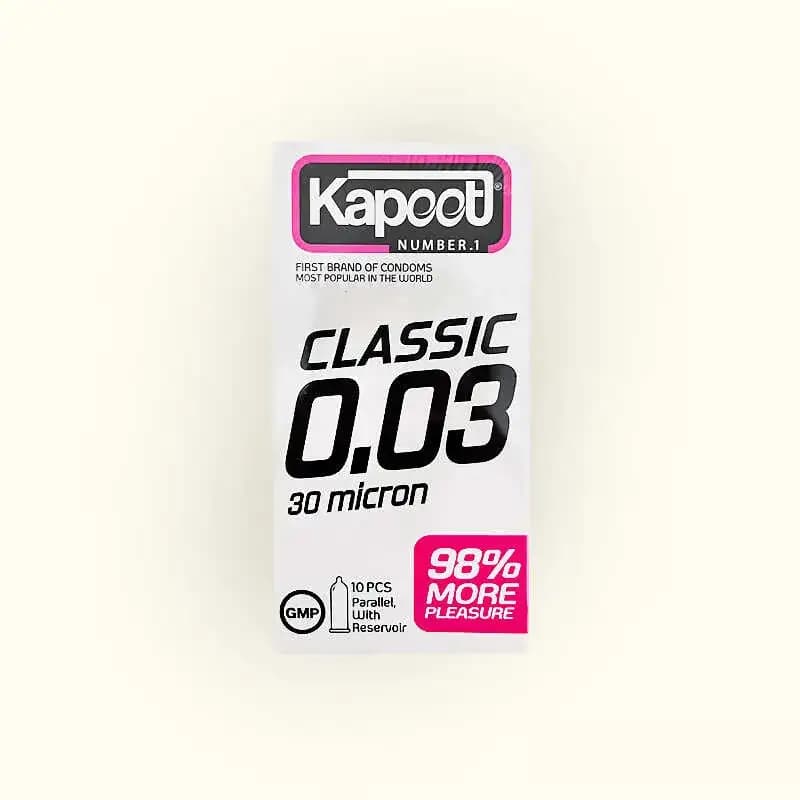 کاندوم ساده و نازک کاپوت Kapoot Classic 0.03 - هیناکالا