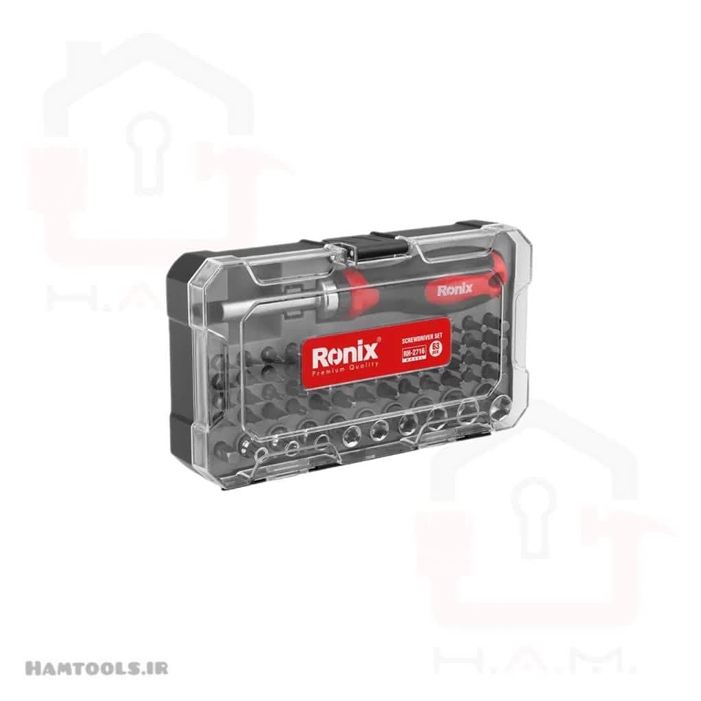 ست بکس و آچار بکس رونیکس مدل RH-2716 | مجموعه 63 عددی — تصویر ۲