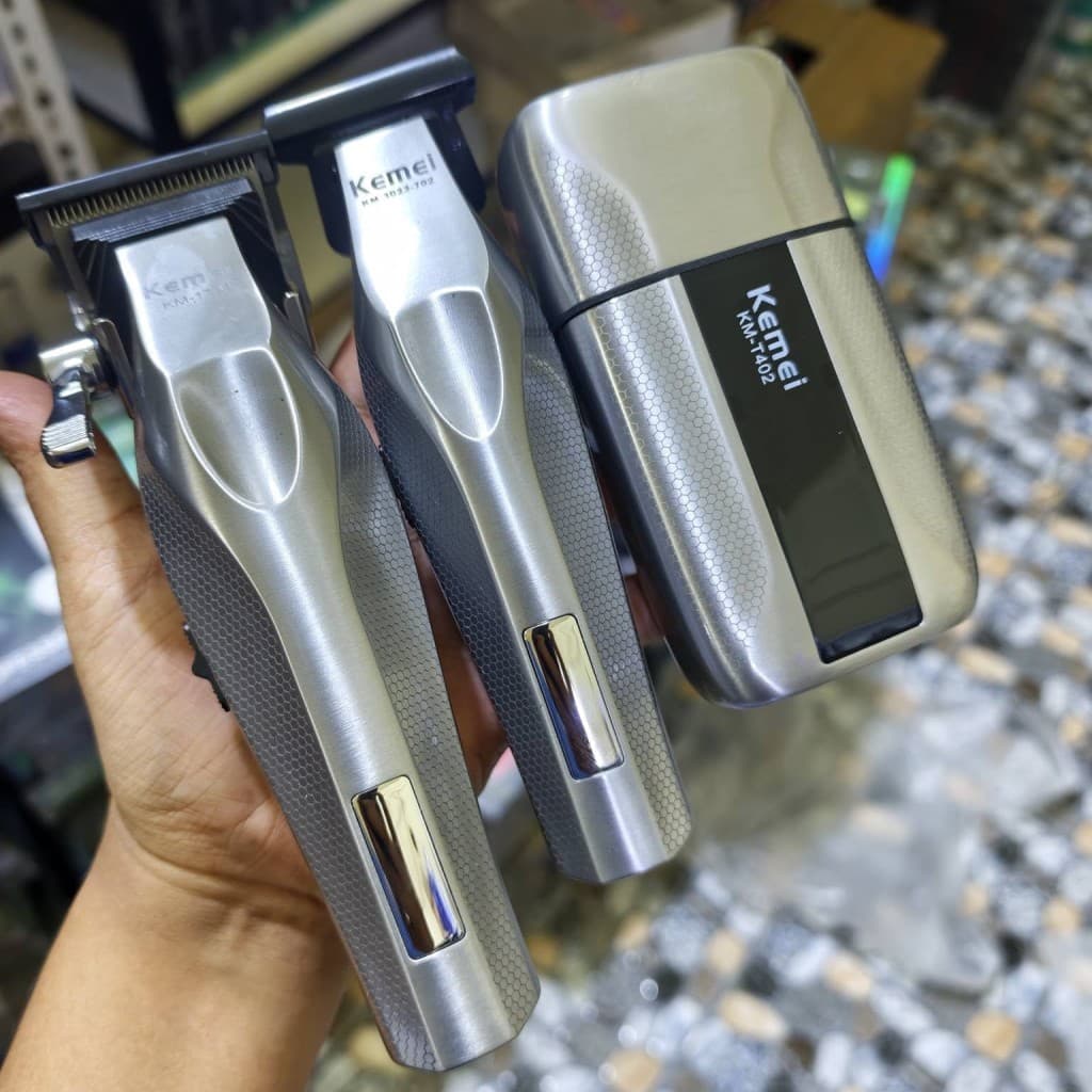 ماشین اصلاح کیمی KM-S3 Pro؛ ست حرفه‌ای 3 در 1 — تصویر ۳