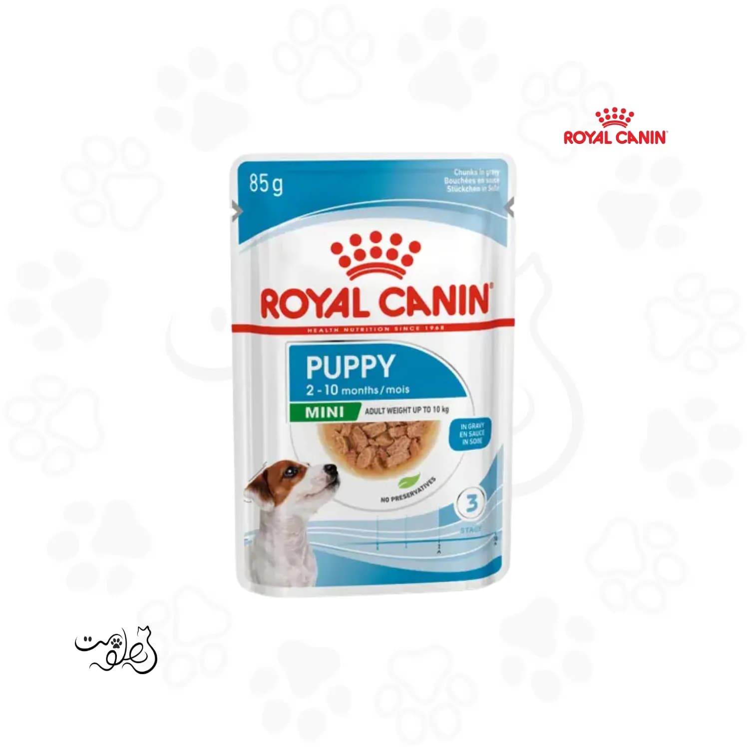 پوچ سگ مینی پاپی رویال کنین ۸۵ گرم Mini Puppy - پت شاپ هلوپت