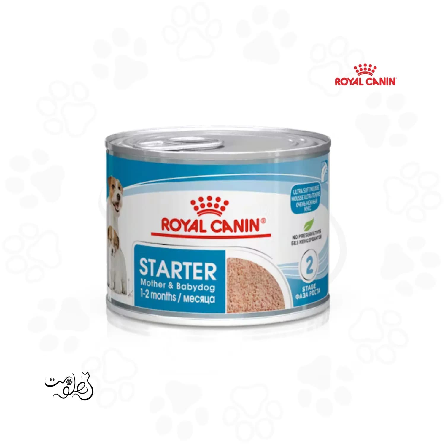 کنسرو استارتر سگ رویال کنین ۱۹۵ گرم Starter Mother and babydog - پت شاپ هلوپت