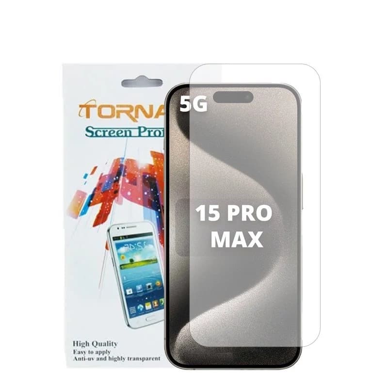 گلس محافظ صفحه نمایش تورنادو مدل نانو گلس مناسب برای موبایل اپل iPhone 15 Pro Max — تصویر ۲