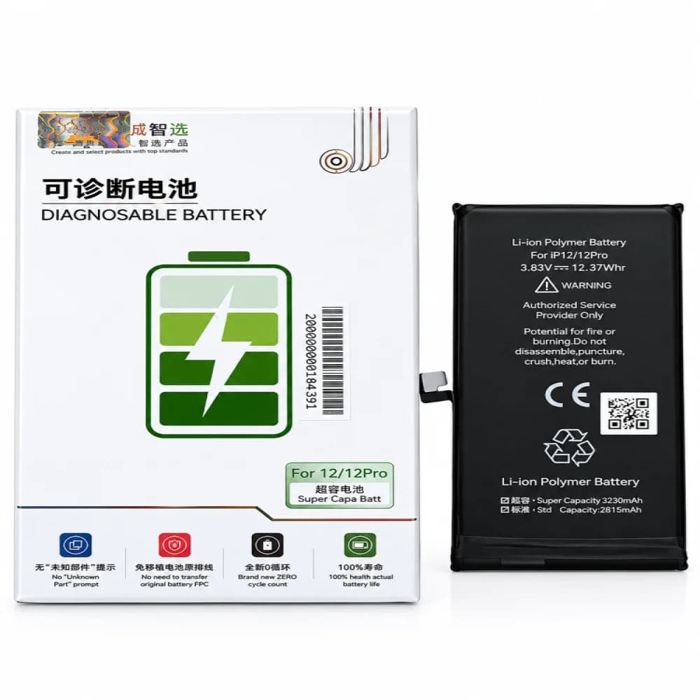BATTERY IPHONE 12/12PRO JCID ( DIAGNOSABLE - NO ERROR )