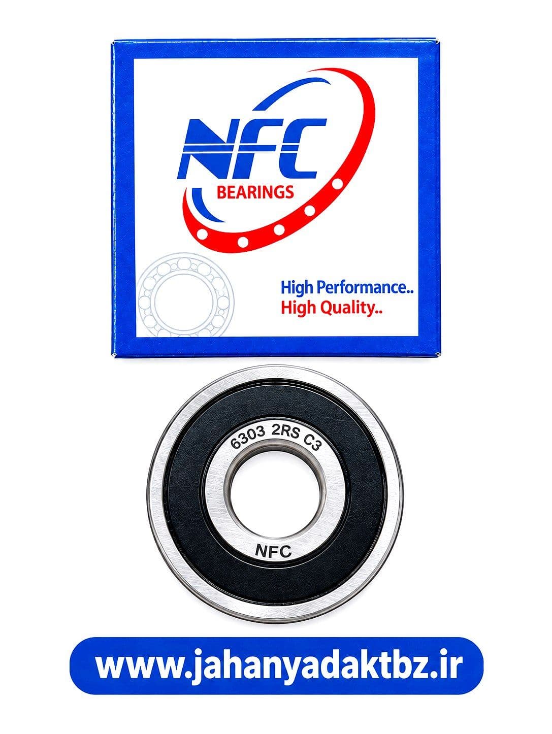 بلبرینگ سایز 6303 برند NFC