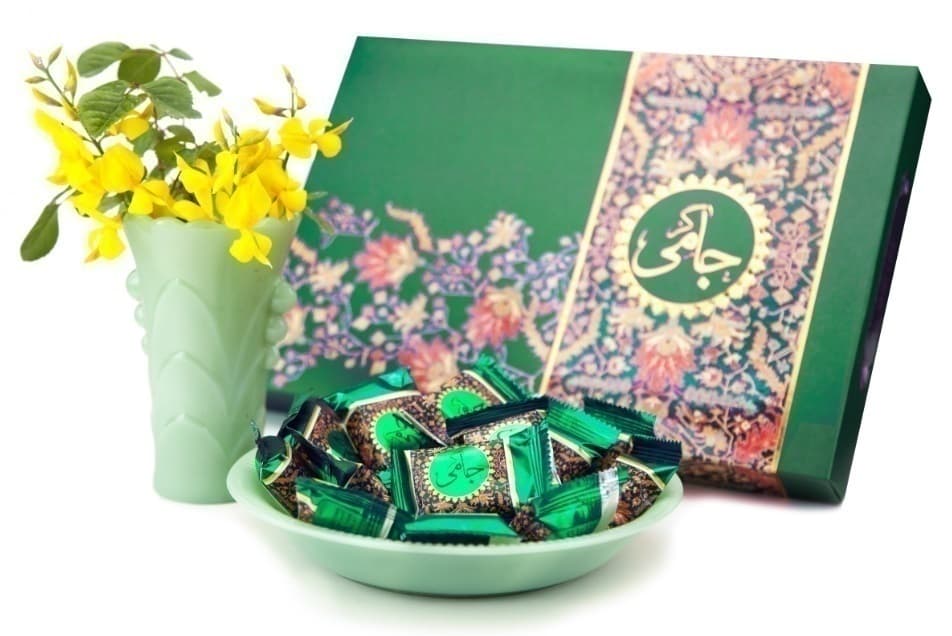 گز لقمه 35 درصد مغز پسته و انگبین جامی - جعبه ۴۰۰ گرم — تصویر ۲