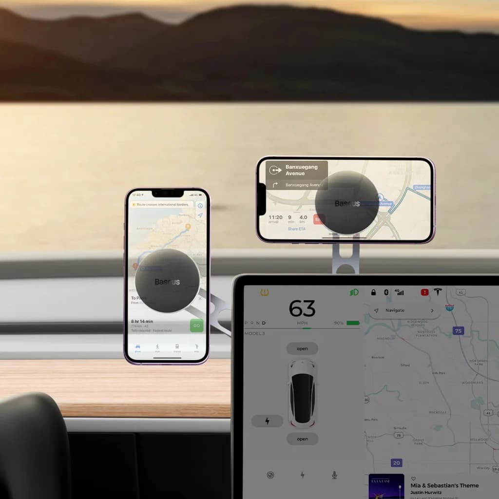 Baseus T-Space magnetic car holder for the cockpit — تصویر ۷