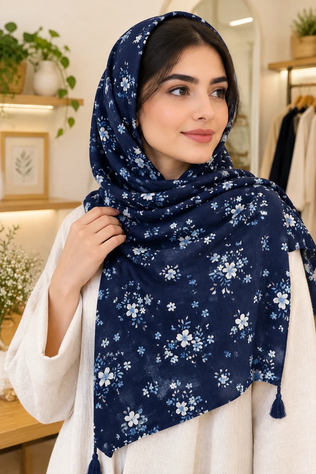 شال زنانه مدل شکوفه