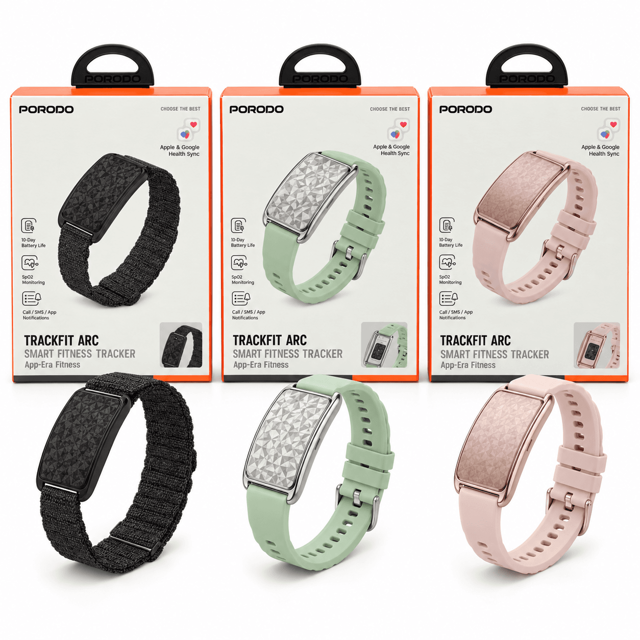 دستبند هوشمند پرودو مدل TrackFit Arc