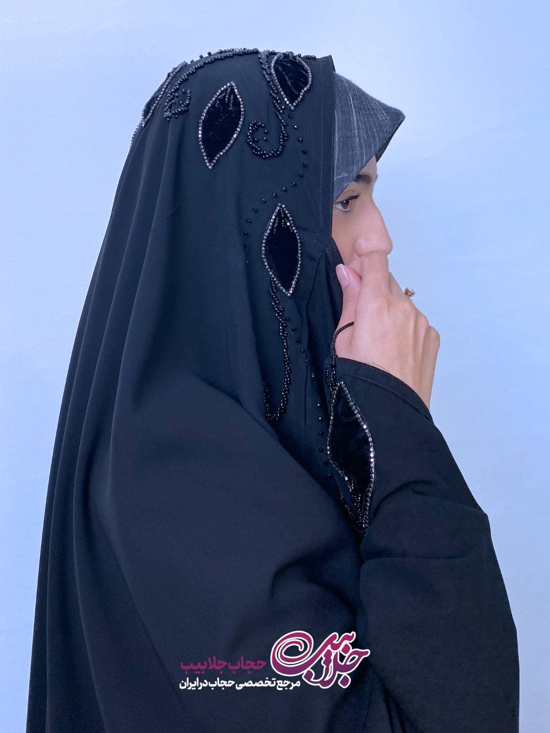 چادر جده گلدوزی گلبرگ | حجاب جلابیب