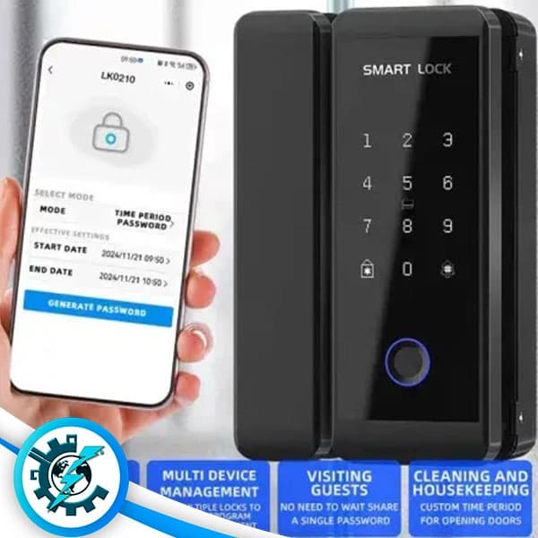 قفل درب شیشه سکوریت ریلی هوم لاک Homelock G280 — تصویر ۶