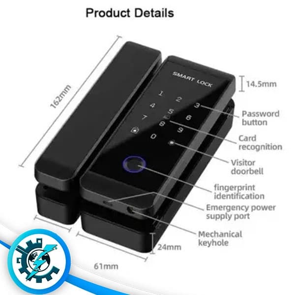 قفل درب شیشه سکوریت ریلی هوم لاک Homelock G280 — تصویر ۵