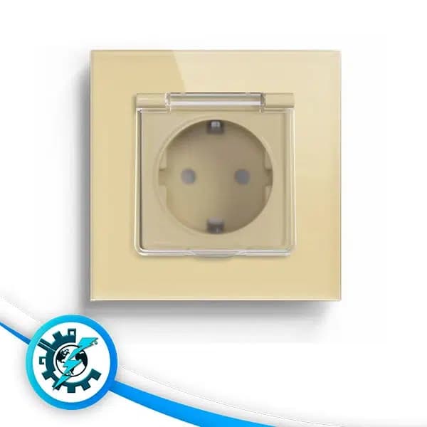 پریز درپوش دار شیشه تویا Simple — تصویر ۴