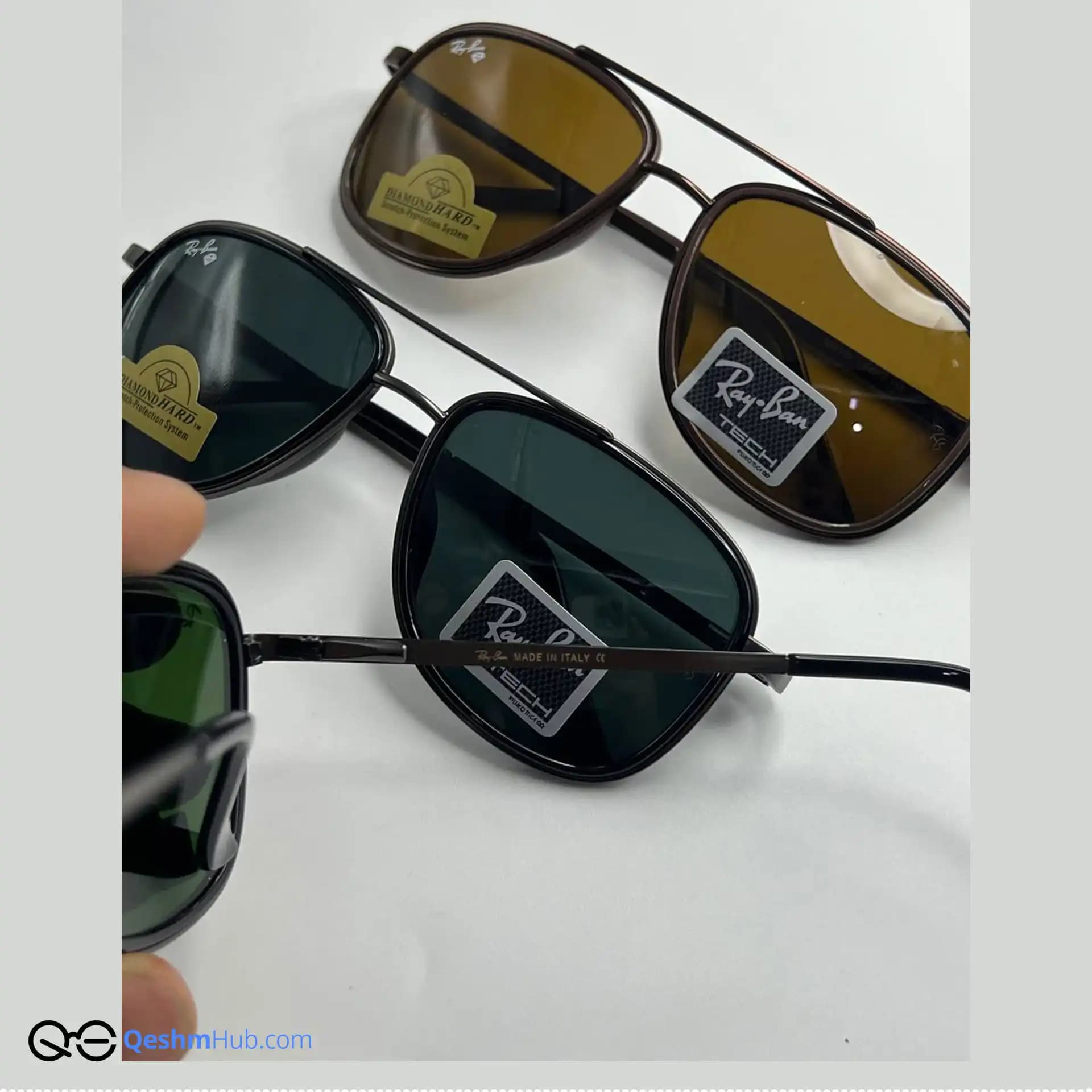 عینک آفتابی ریبن مردانه شیشه سنگ RB5108 — تصویر ۳