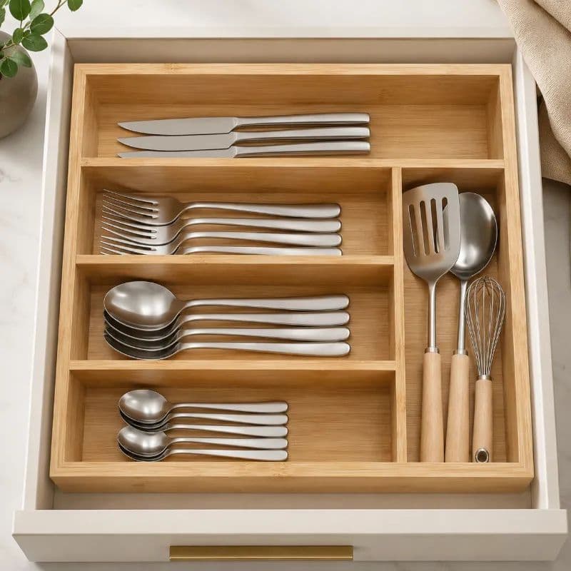 جا قاشقی کابینتی بامبو