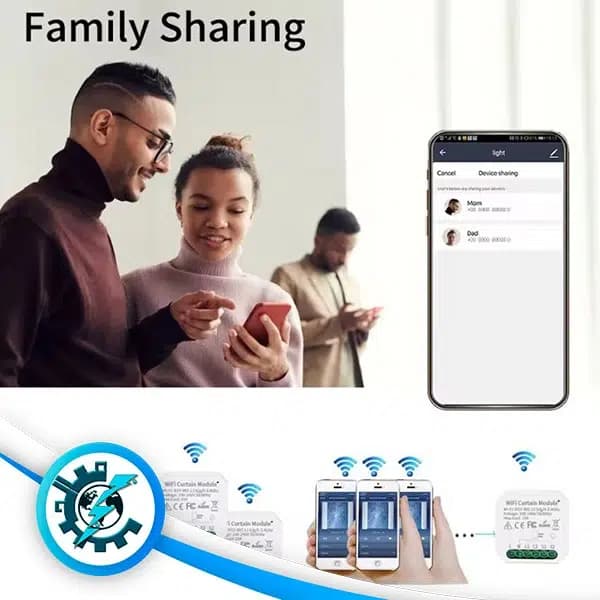 رله پرده برقی هوشمند تویا Wi-Fi+RF — تصویر ۵